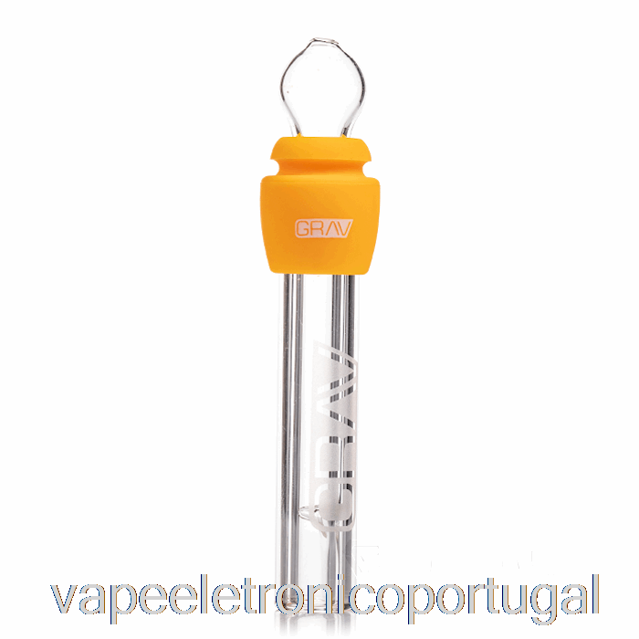Vape Eletronico Grav Glass Blunt Com Silicone Mostarda Amarelo